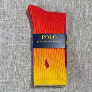 Polo by Ralph Lauren Women's Vibrant Ombré Socks 9-11 NWT